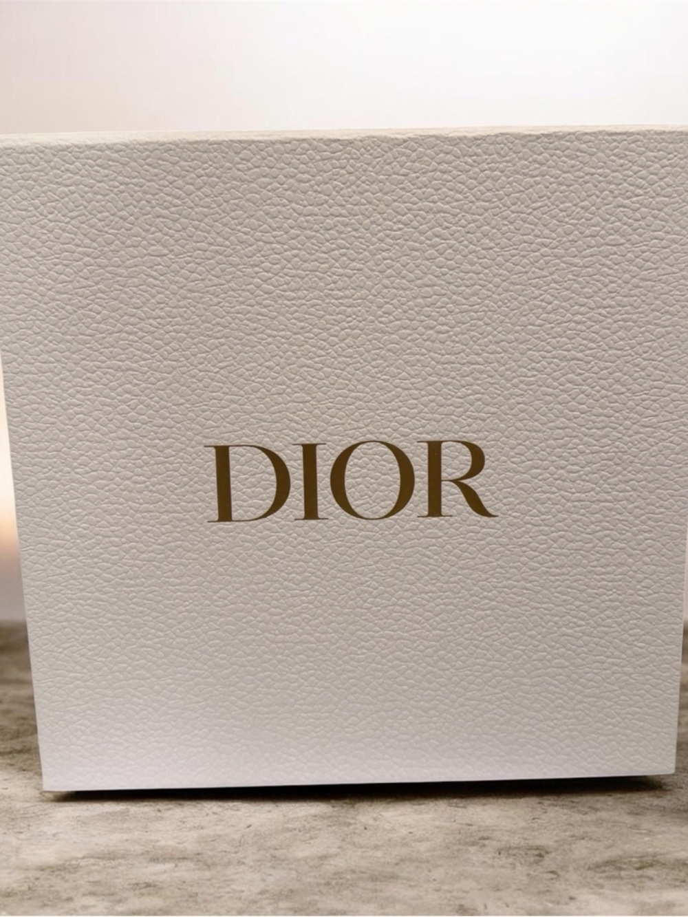Dior Gift Box with Gold Logo Text
